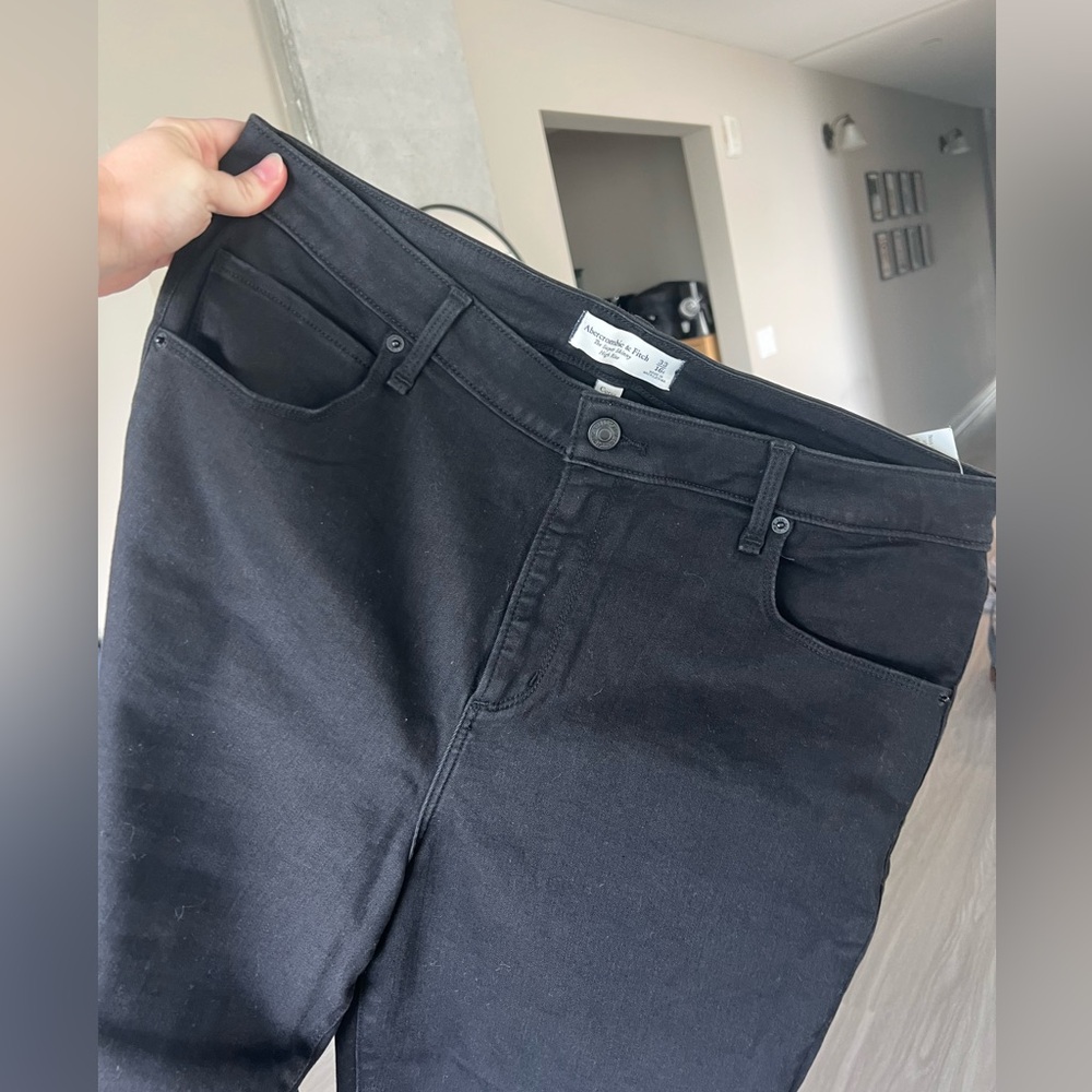 Abercrombie & Fitch | Curve love super skinny high rise jeans (black)